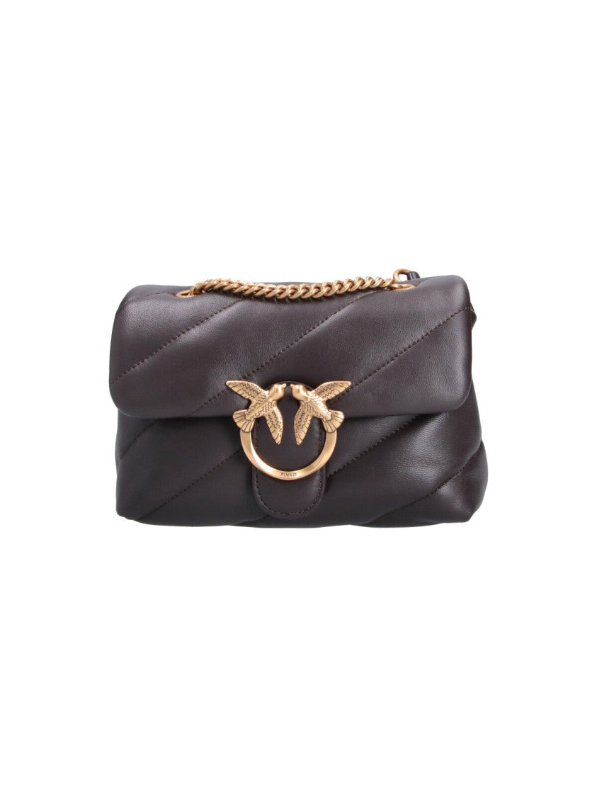 Pinko Mini Shoulder Bag With Quilted Padded Design