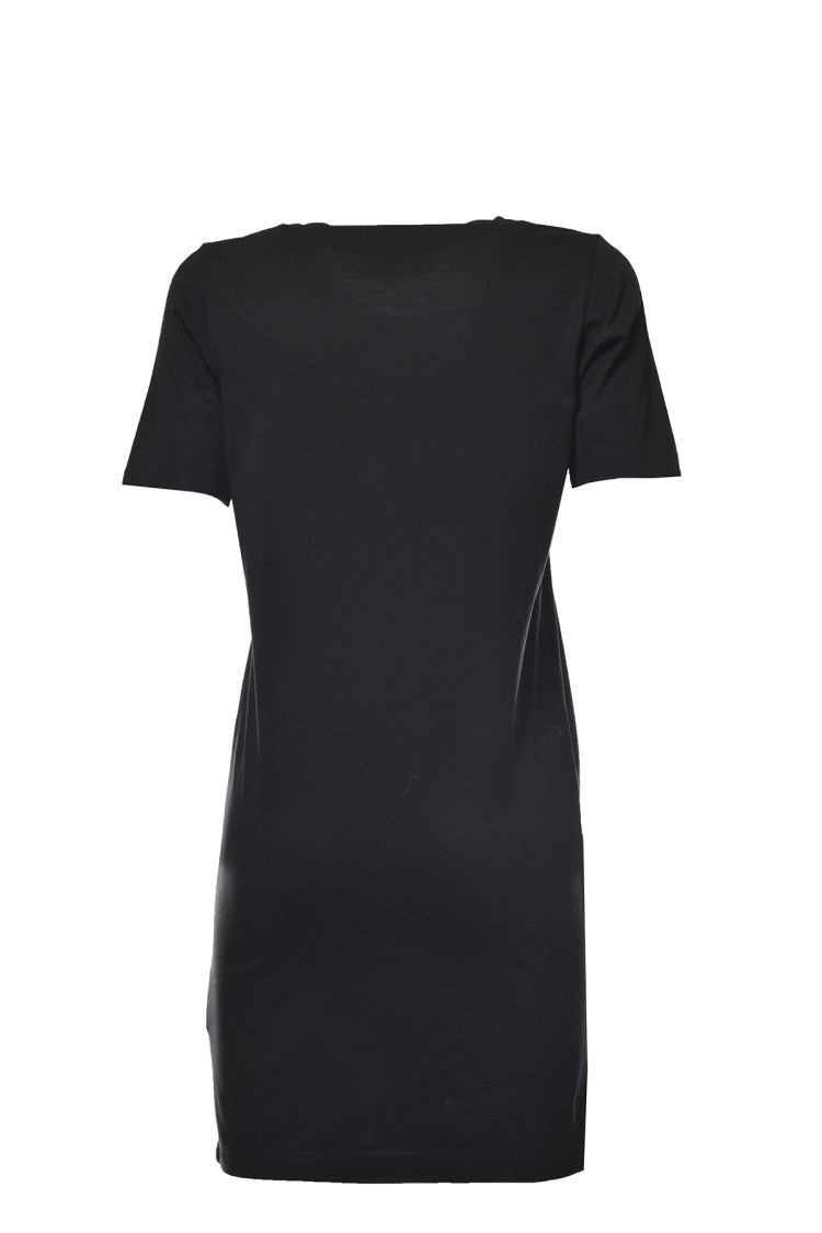 Dsquared2 Icon Renny Dress In Black Cotton