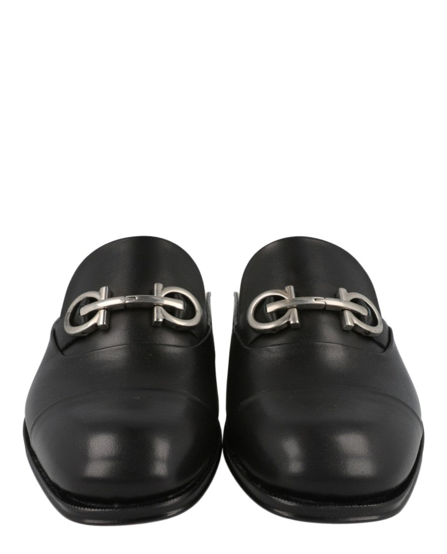 Ferragamo Gab Gancini Loafer Mules