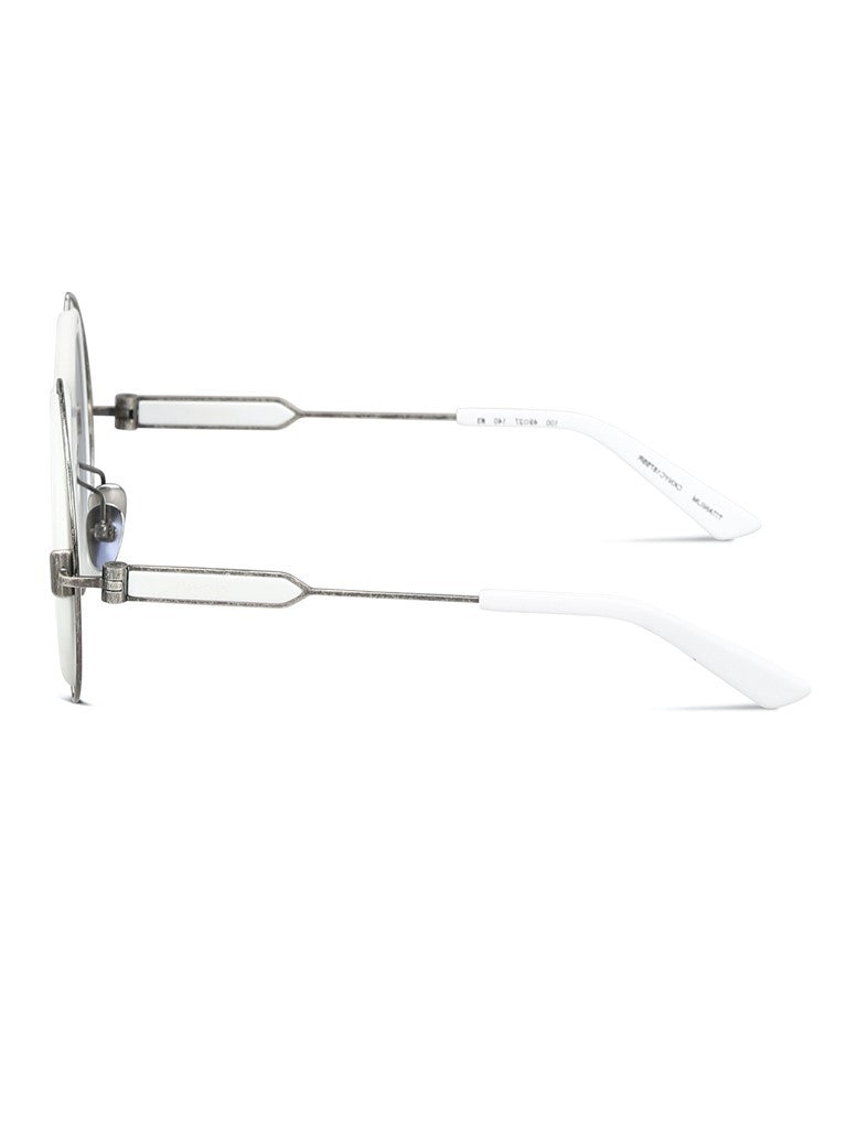 Calvin Klein Bold Oversized Round Sunglasses With Metal And Acetate Frame