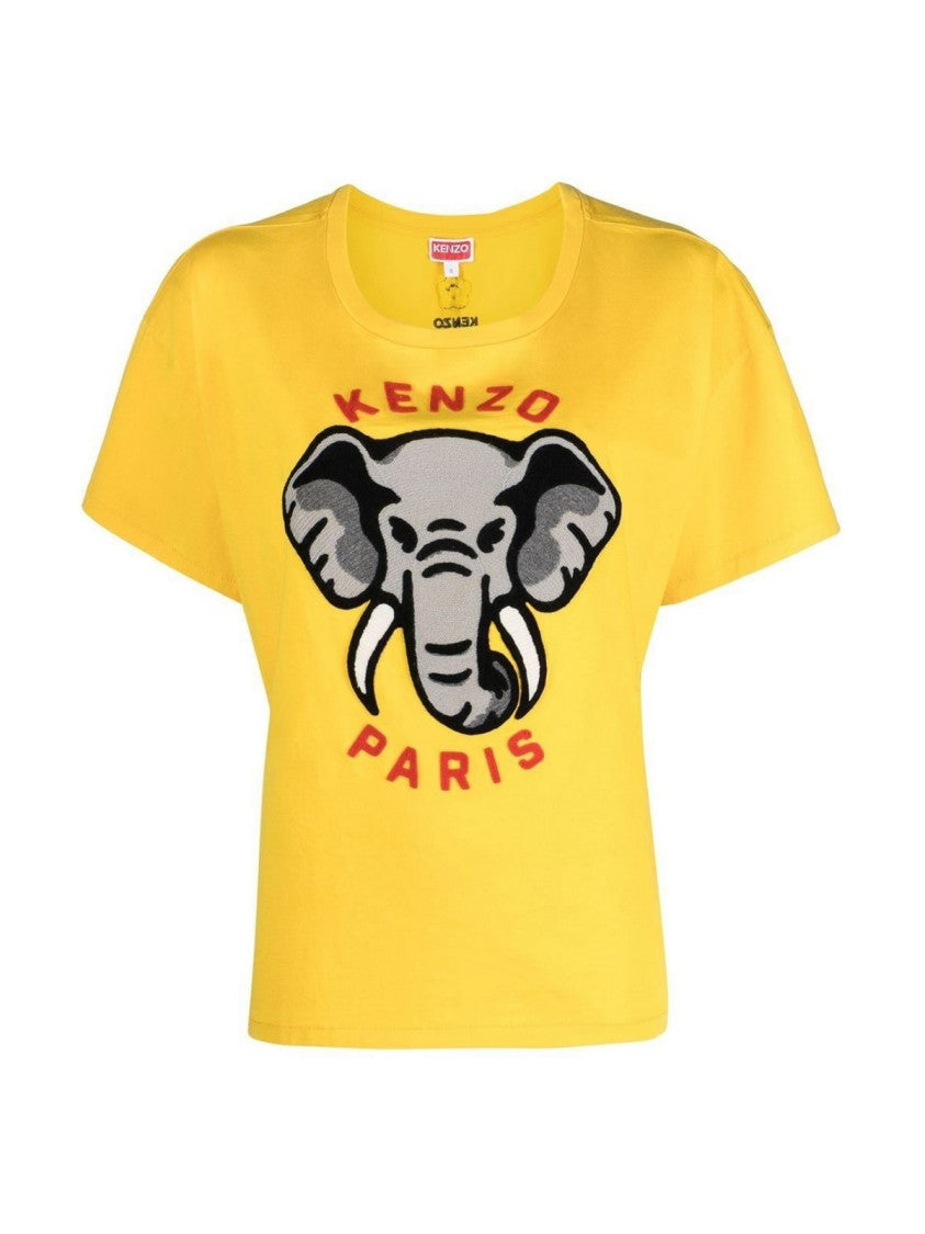Kenzo Elephant Logo Relaxed Fit T-Shirt