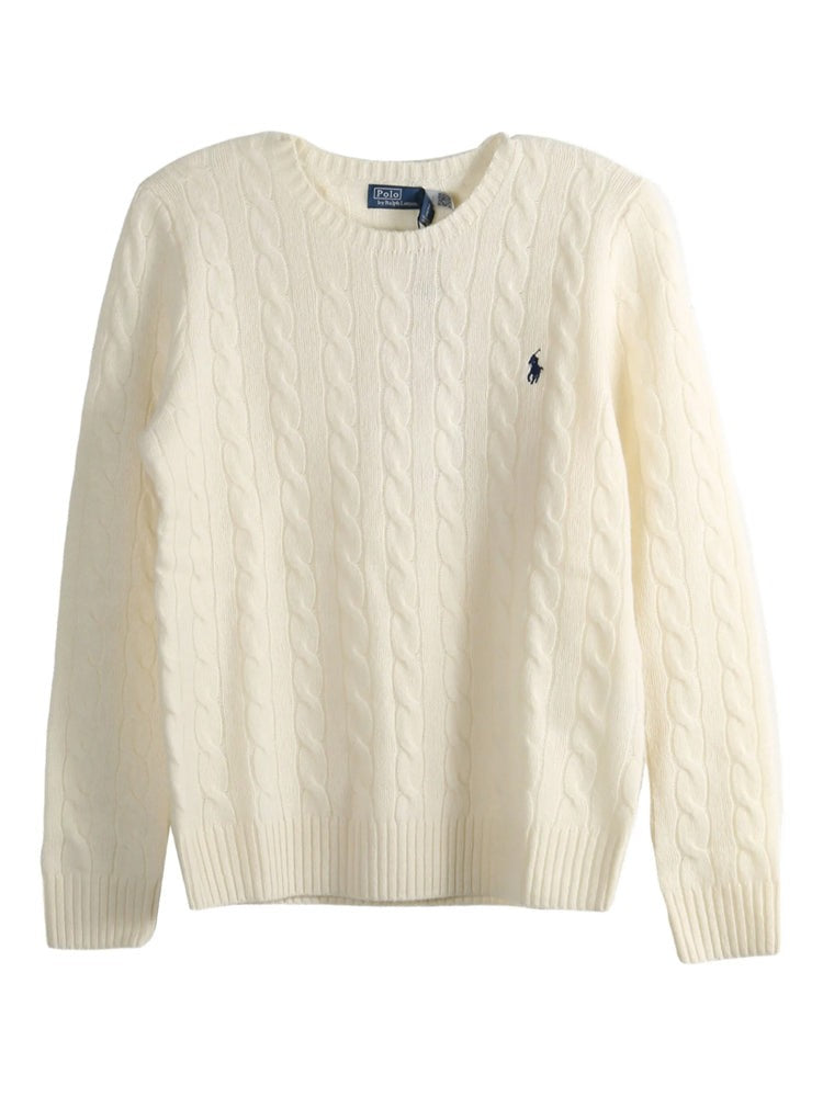 Polo Ralph Lauren Cable Knit Pullover Sweater In Luxe Wool-Cashmere Blend