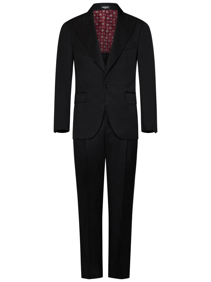 Franzese Collection Tailored Black Suit