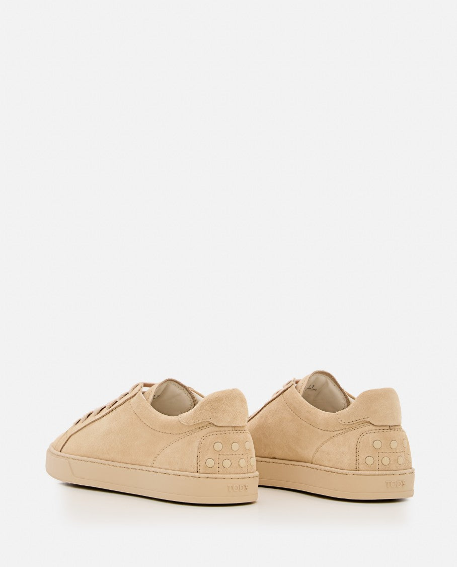 Tod's Beige Suede Sneakers
