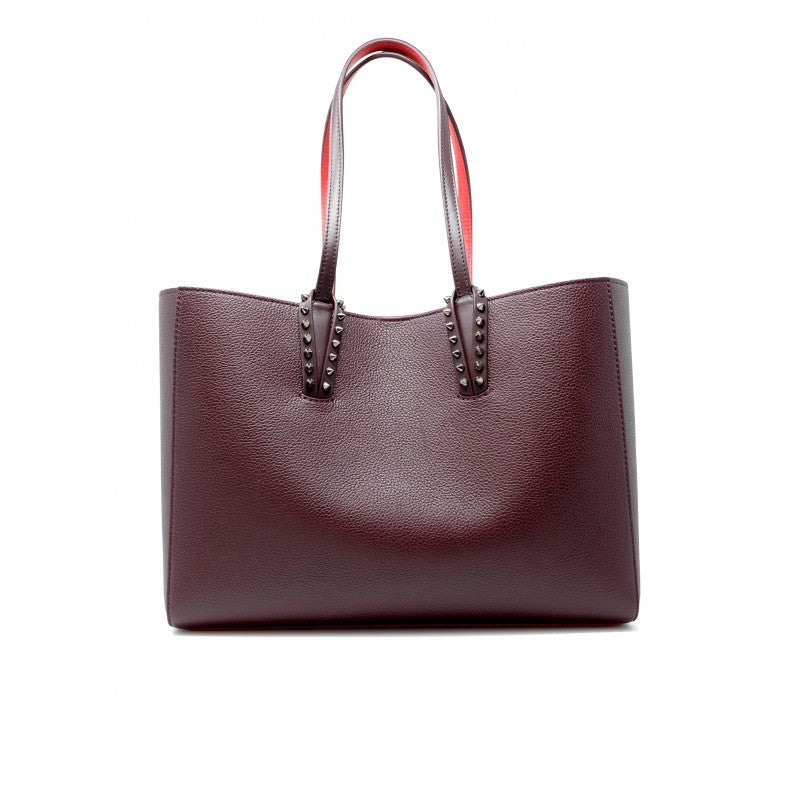 Christian Louboutin Amara Gun Metal Leather Cabata Small Bag