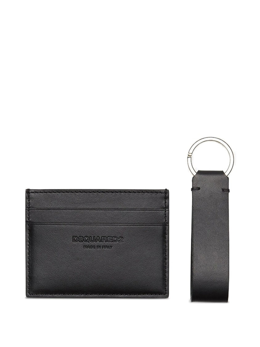 Dsquared2 Gift Box Black Leather Card Holder