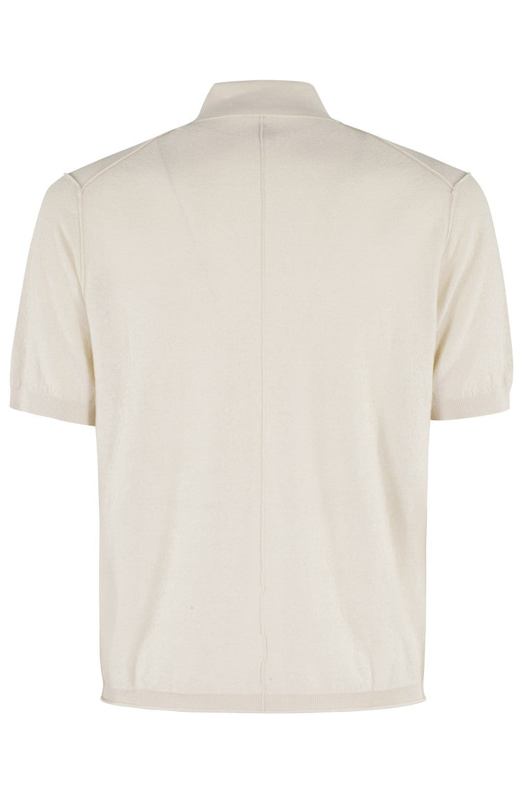 Paolo Pecora Short-Sleeved Pointed Collar Shirt In Ultra-Fine Cotton