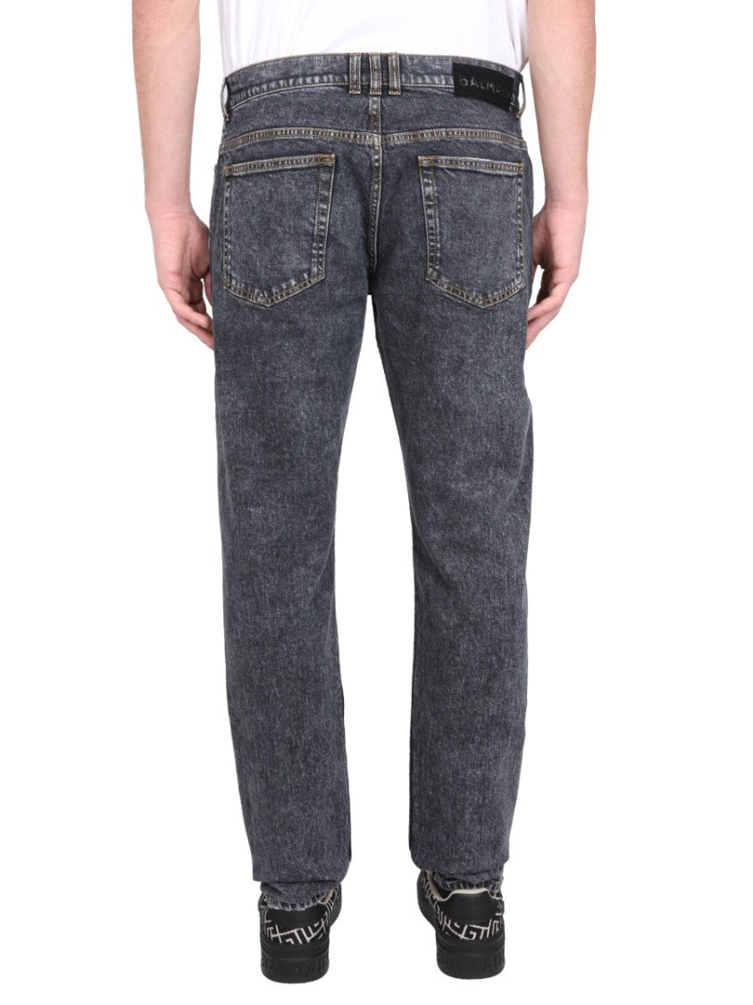 Balmain Tailored Grey Slim Fit Jeans
