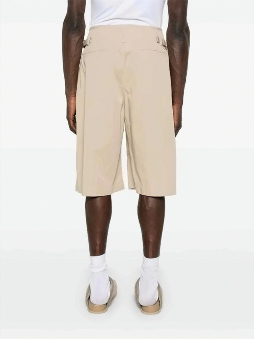 Lemaire Knee-Length Relaxed Fit Shorts With Adjustable Waist Tabs