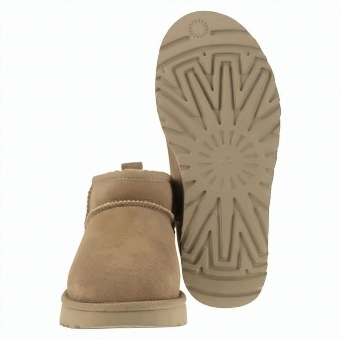 Ugg Suede Ankle Boots With Plush Lambskin Lining