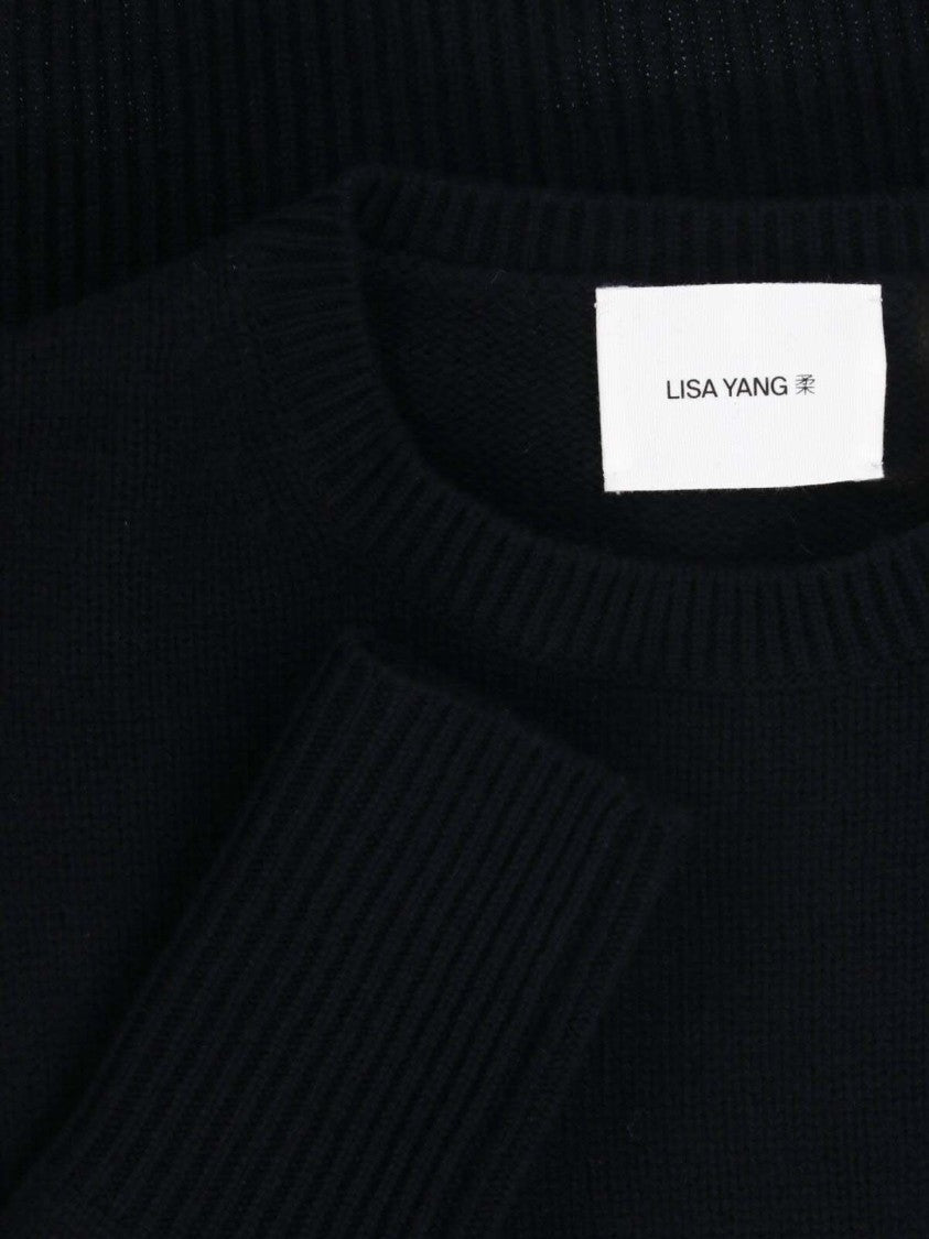 Lisa Yang Boxy Fit Relaxed Ribbed Knit Sweater
