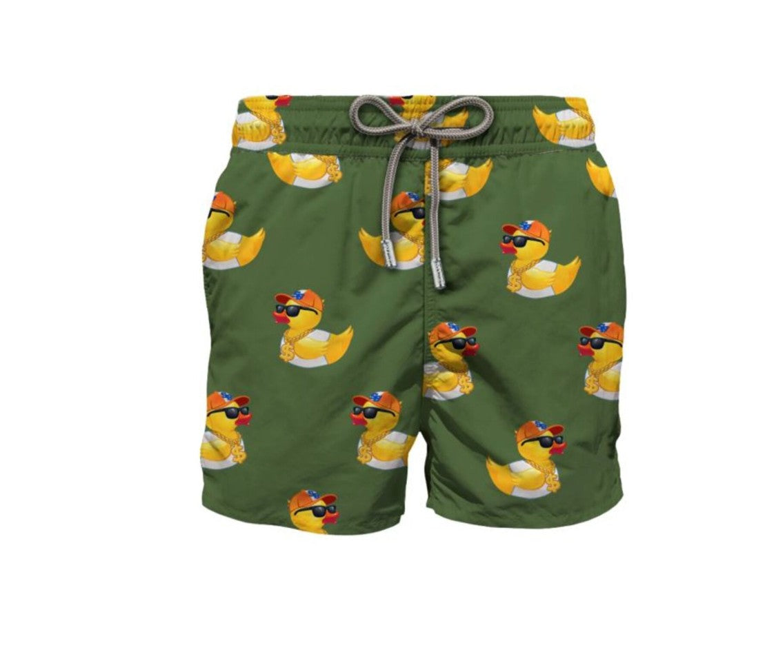 Mc2 Saint Barth Green Gustavia Classic Swim Shorts