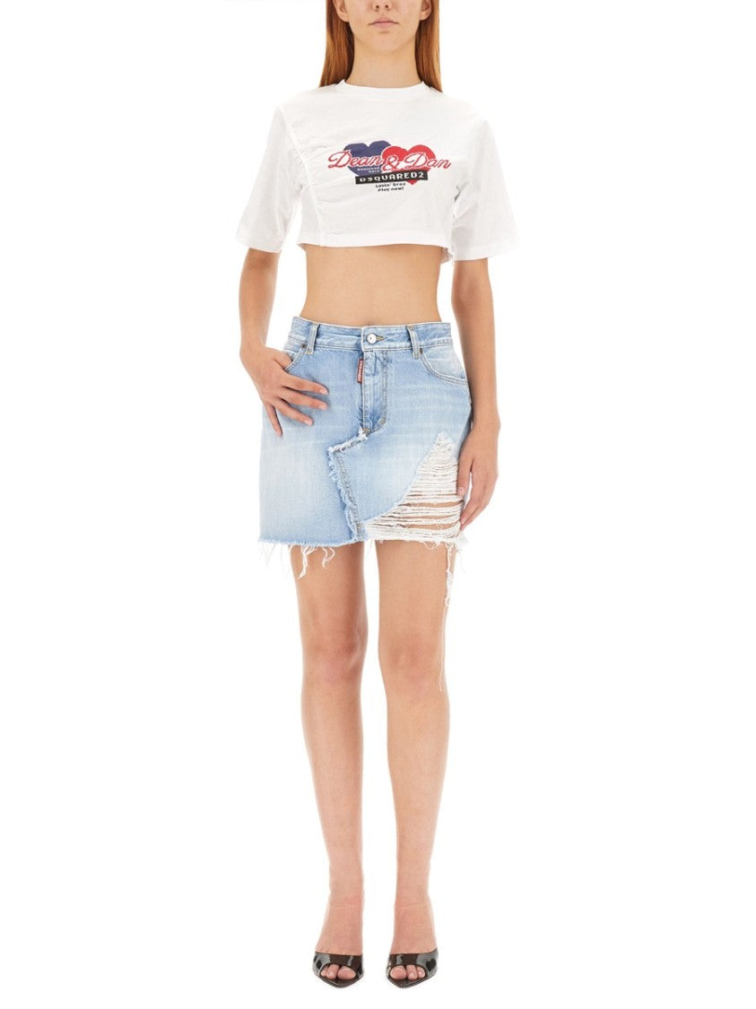 Dsquared2 Cropped Fit T-Shirt