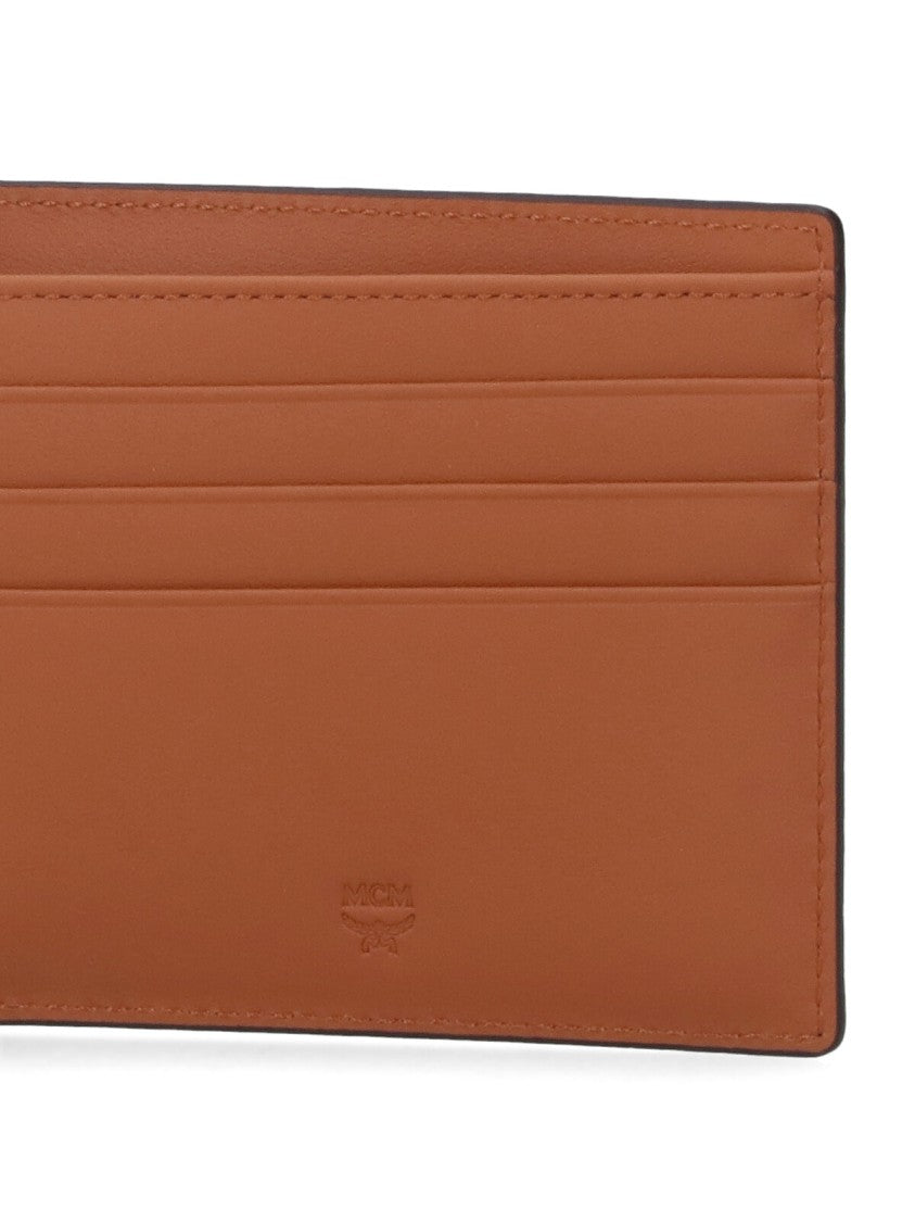 Mcm Logo Bi-Fold Wallet – Brown