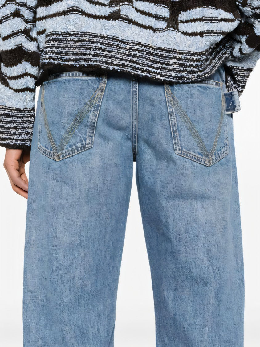 Bottega Veneta Classic Straight-Leg Denim Pants