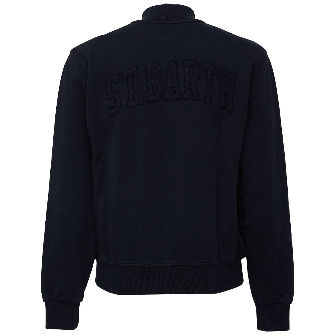 Mc2 Saint Barth Varsity Jackson Raw Full-Zip Sweatshirt