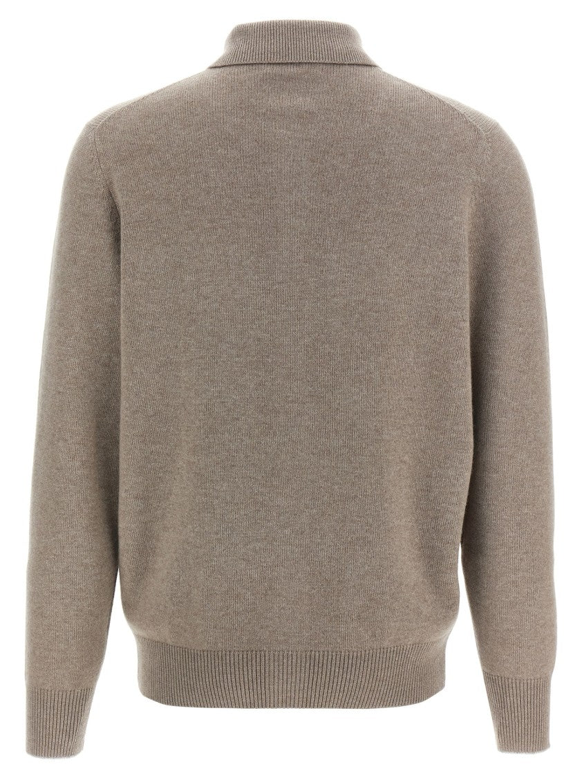 Brunello Cucinelli Shirt Collar Cashmere Cardigan