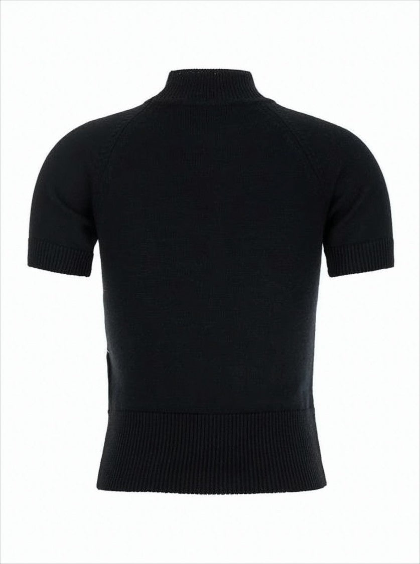 Vivienne Westwood Fitted Short-Sleeve Turtleneck Sweater