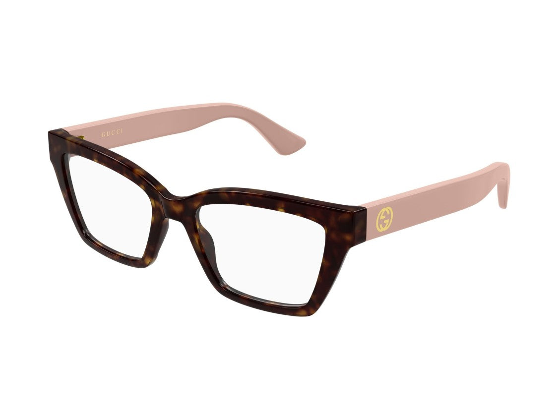Gucci Gg1715o Tortoiseshell Oversized Square Eyeglasses