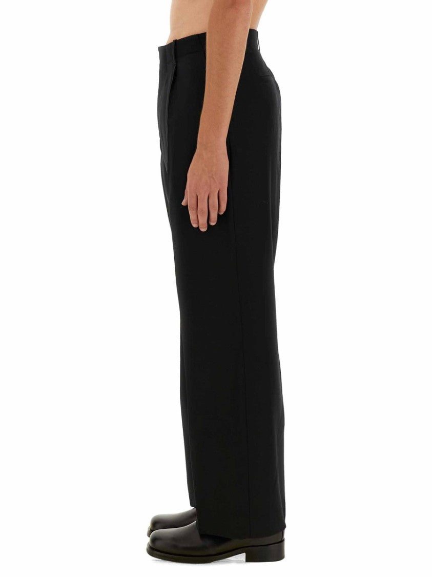 Our Legacy Straight-Leg Black Wool Trousers With Tailored Fit
