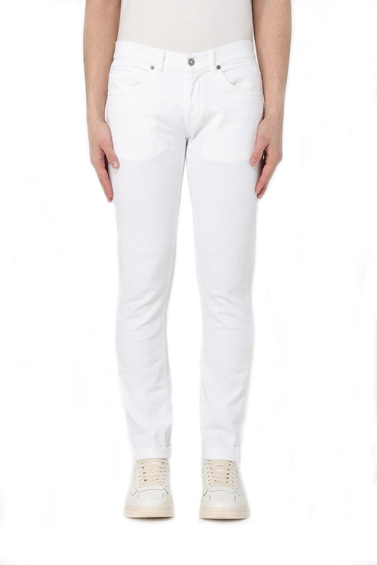 Dondup White Slim-Fit Jeans