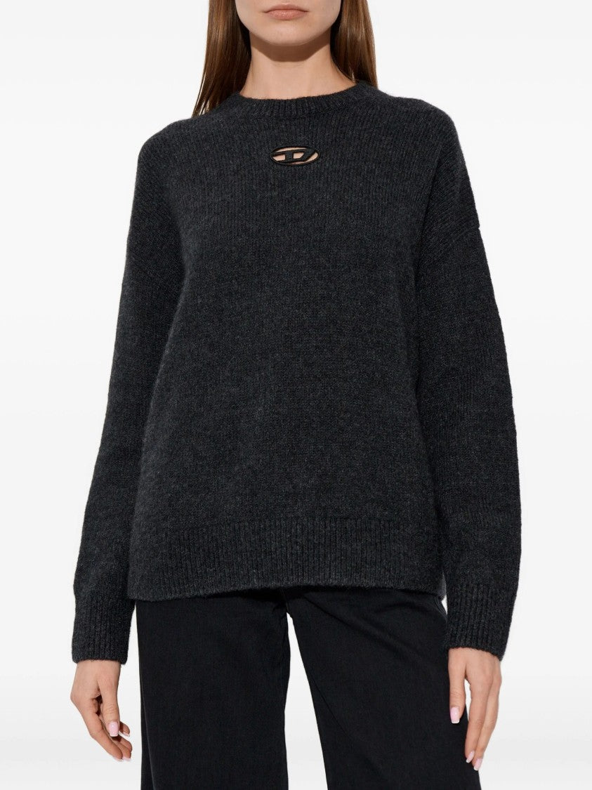 Diesel Dark Charcoal Cut-Out Sweater