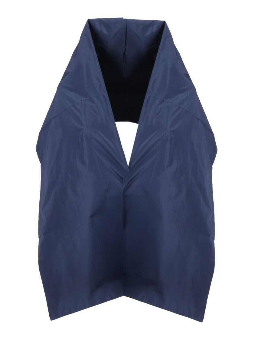 P.A.R.O.S.H. Sleeveless Structured Shoulder Cover With Deep V-Neckline
