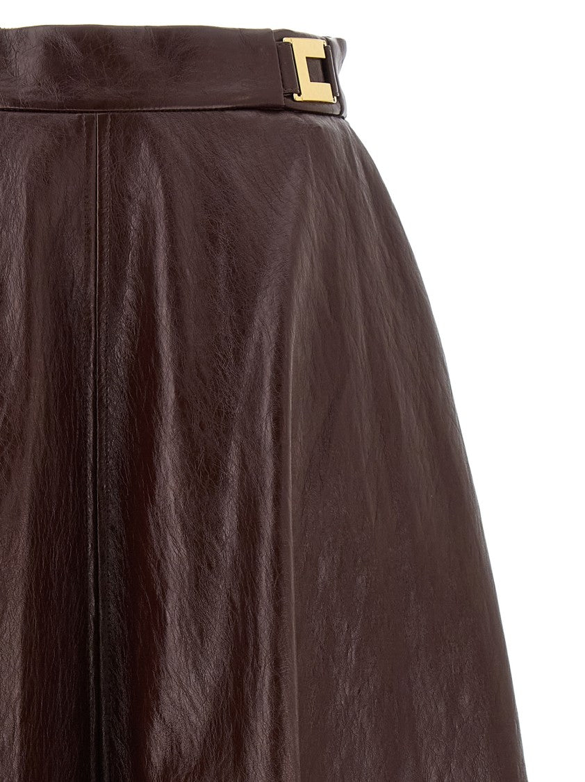 Elisabetta Franchi Craquelé Skirt