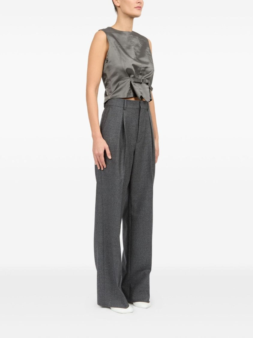 Mm6 By Maison Margiela Medium Grey Tailored Trousers
