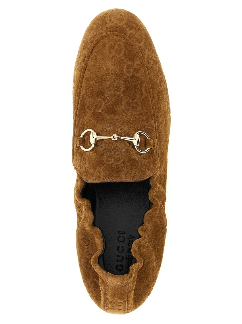 Gucci Gg Suede Loafers