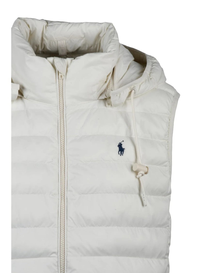 Polo Ralph Lauren Padded Vest With Removable Hood And Functional Design