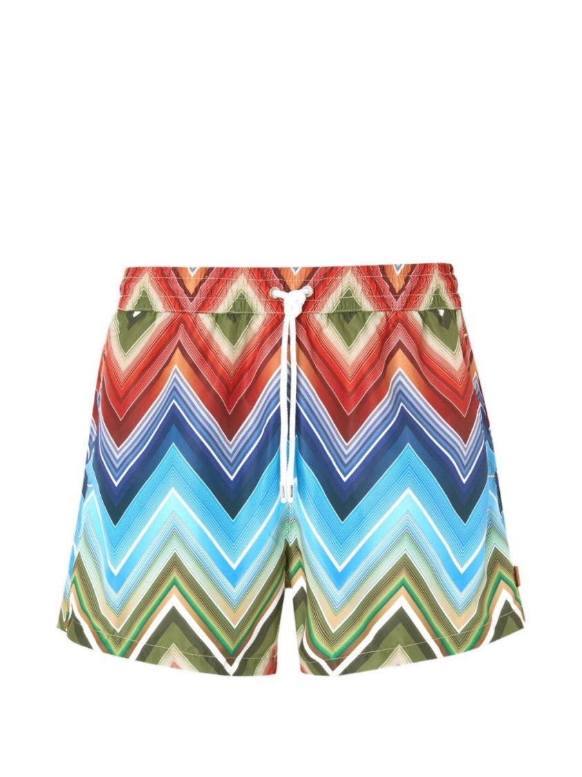 Missoni Zigzag Print Swim Shorts