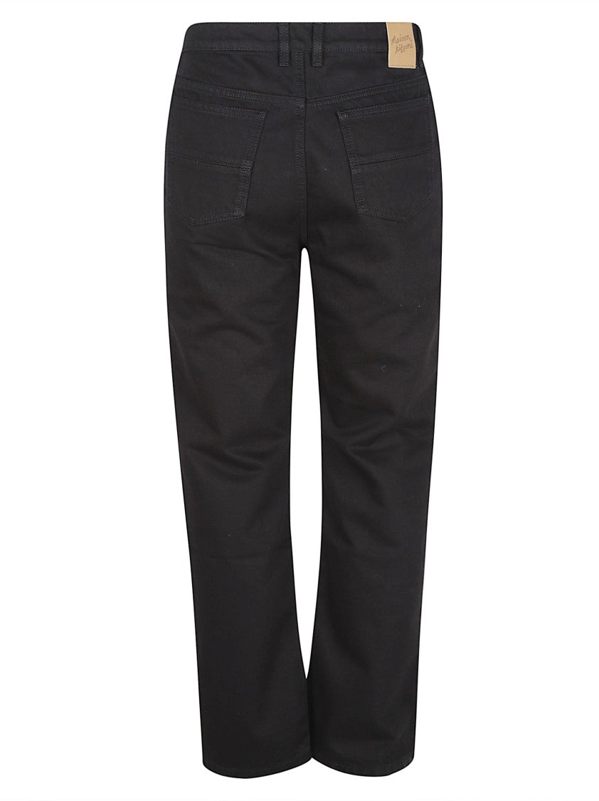 Maison Kitsuné Straight-Leg Denim Jeans With Mid-Rise Waist