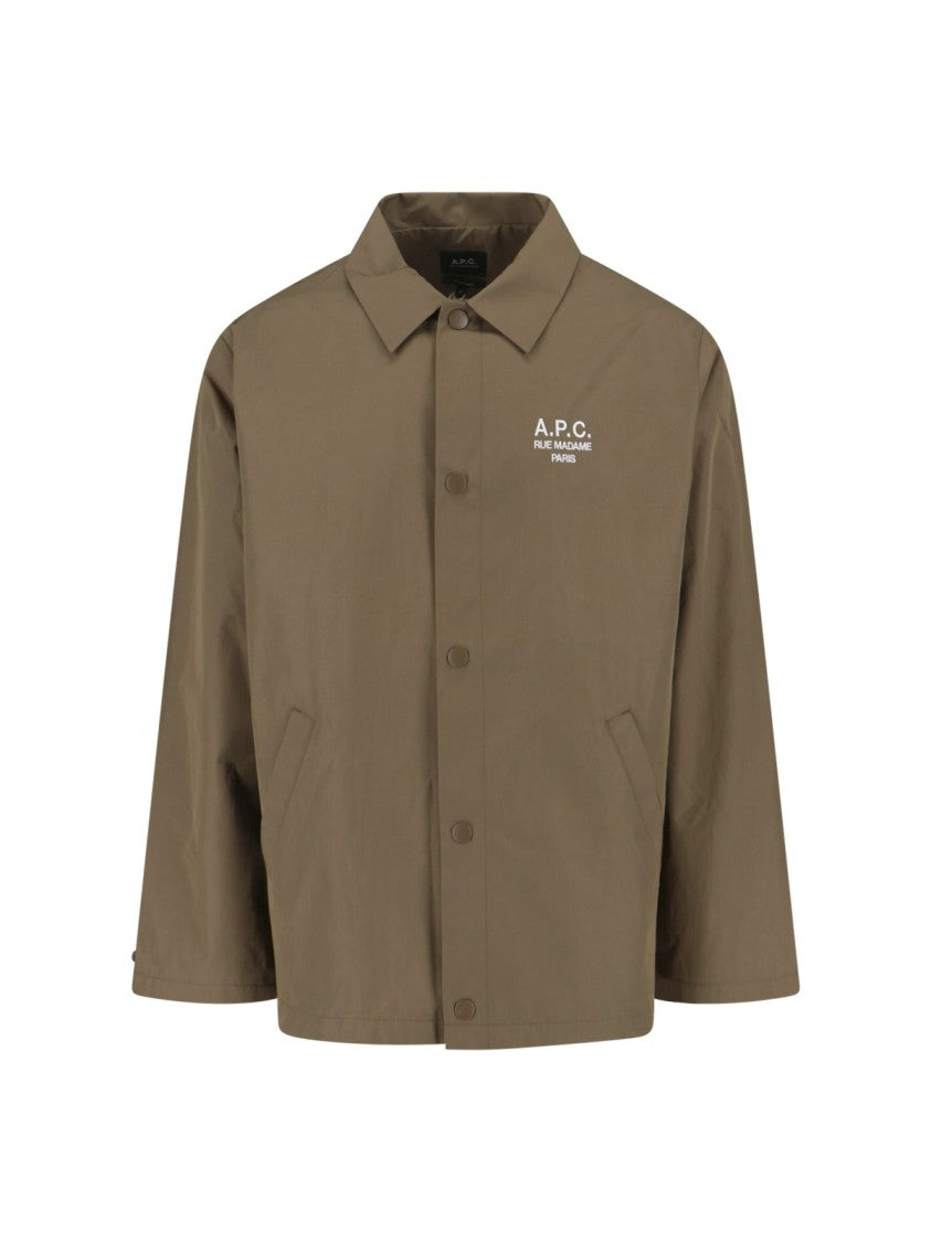 A.P.C. Classic Brown Jacket With Structured Silhouette