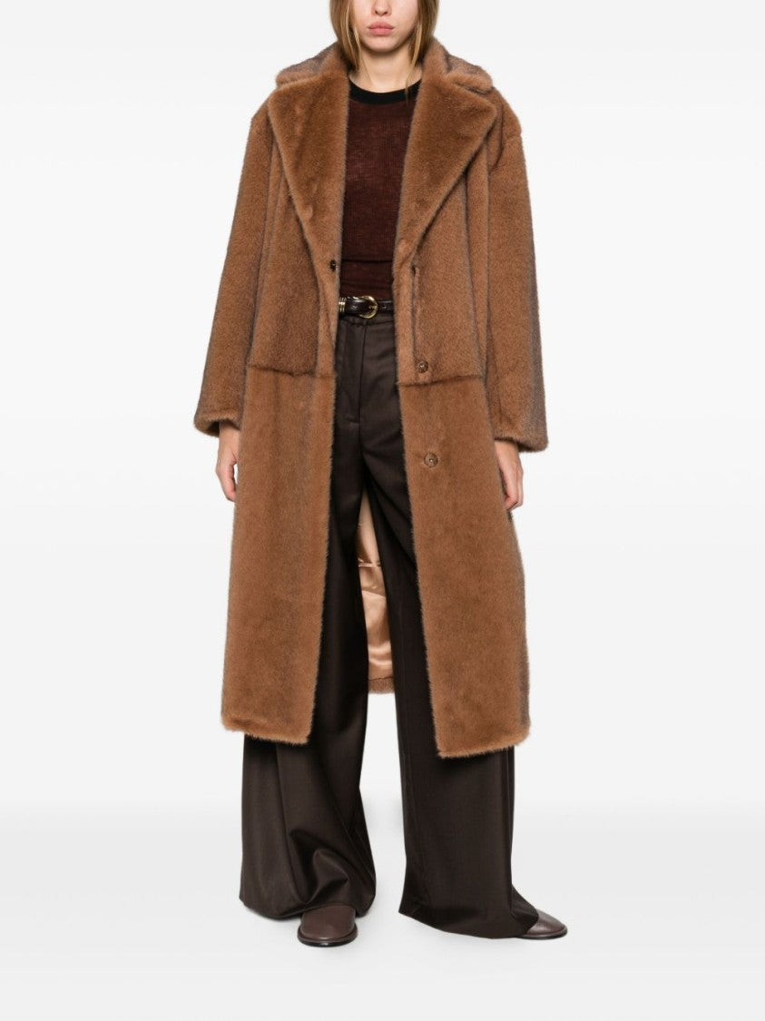 Antonelli Brown Tailored Coat With Structured Fit