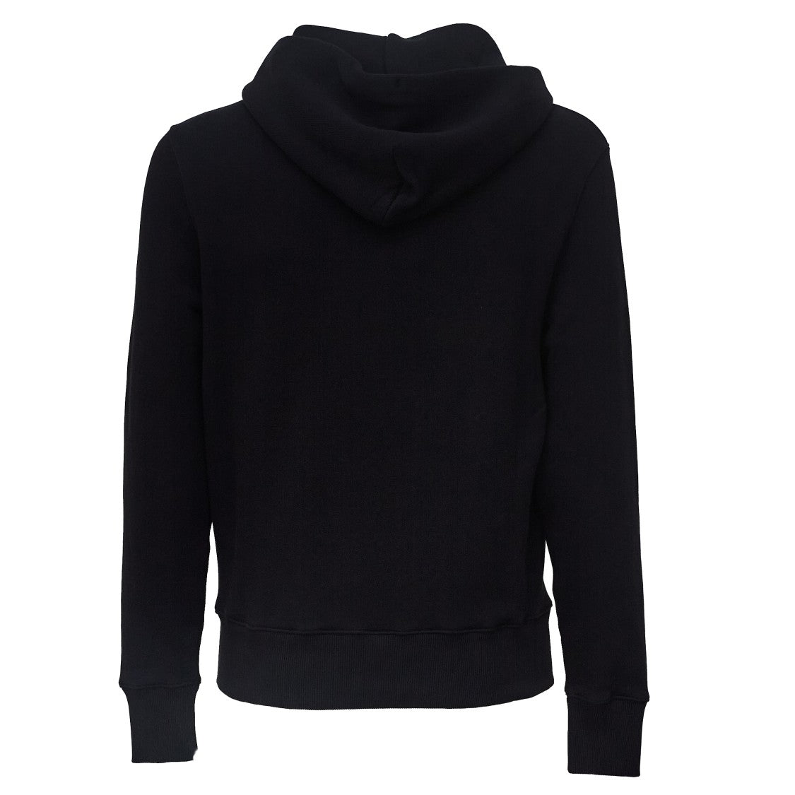 Autry Cotton Jersey Hoodie With Ribbed Detailing And Logo Embroidery