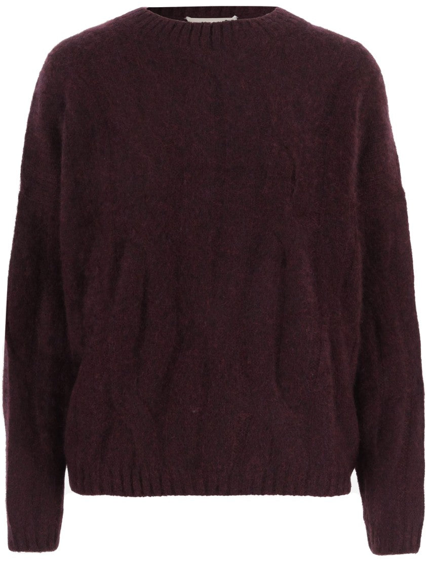 Allude Cashmere Silk Ribbed Edges Sweater