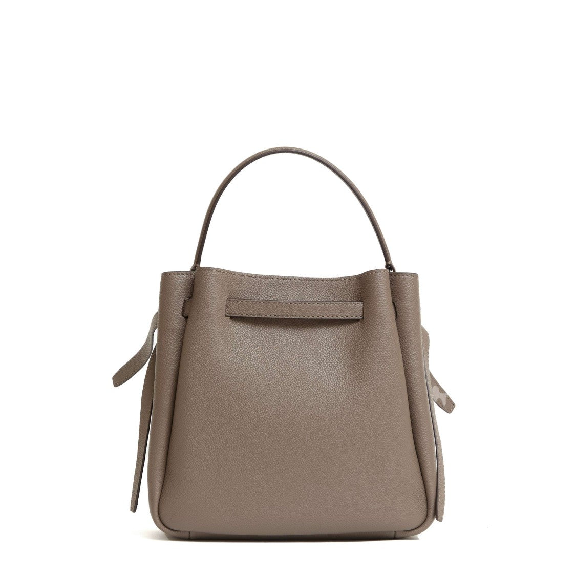 Tory Burch Hammered Leather Bucket Bag With Adjustable Strap