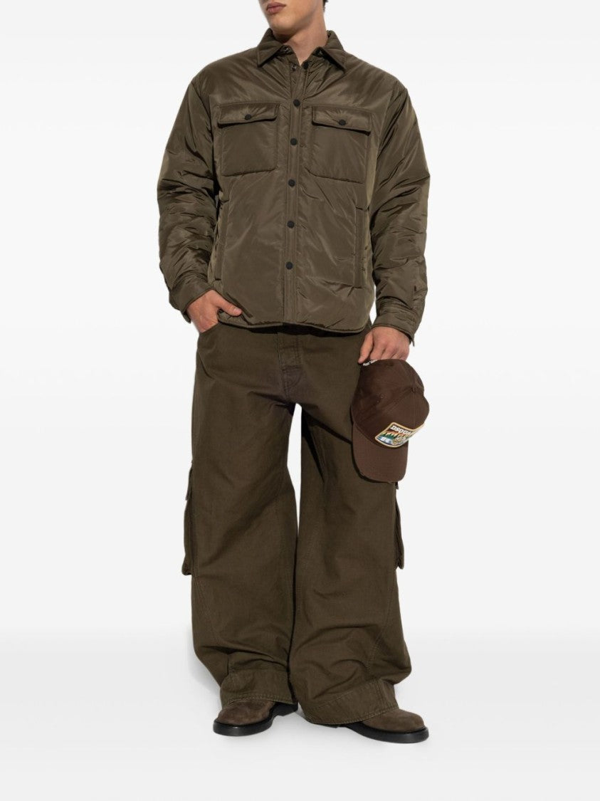 Dsquared2 Dark Olive Green Padded Shell Shirt