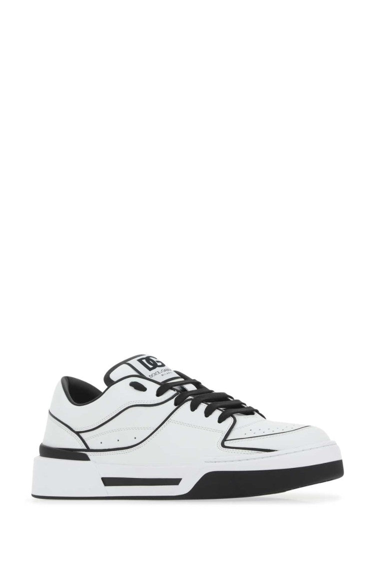 Dolce & Gabbana Two-Tone Leather New Roma Sneakers