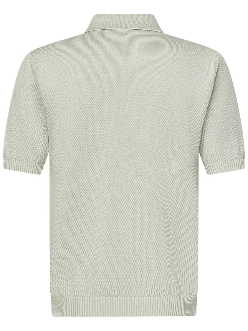 Boglioli Honeycomb Texture Short-Sleeved Polo Shirt