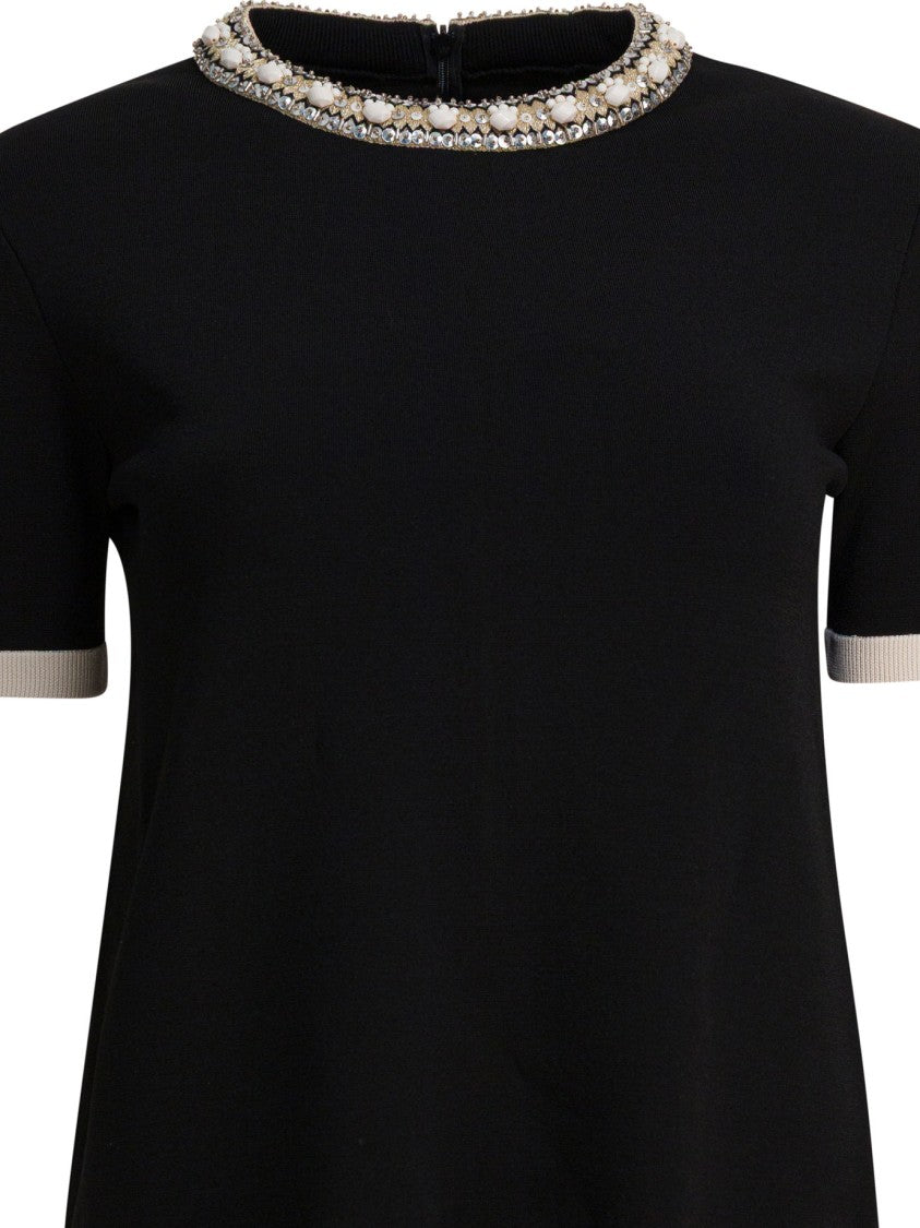 Valentino Embellished Choker Dress