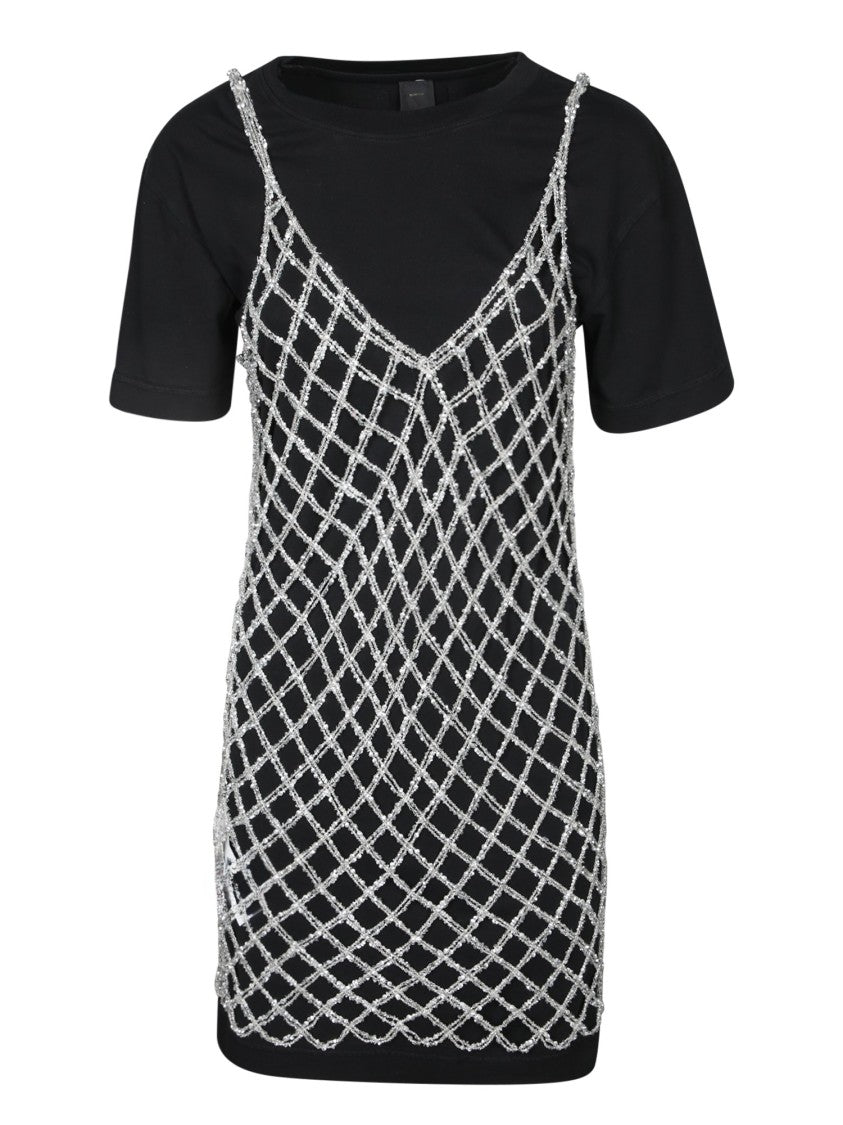 Pinko Short Sleeve Black Dress