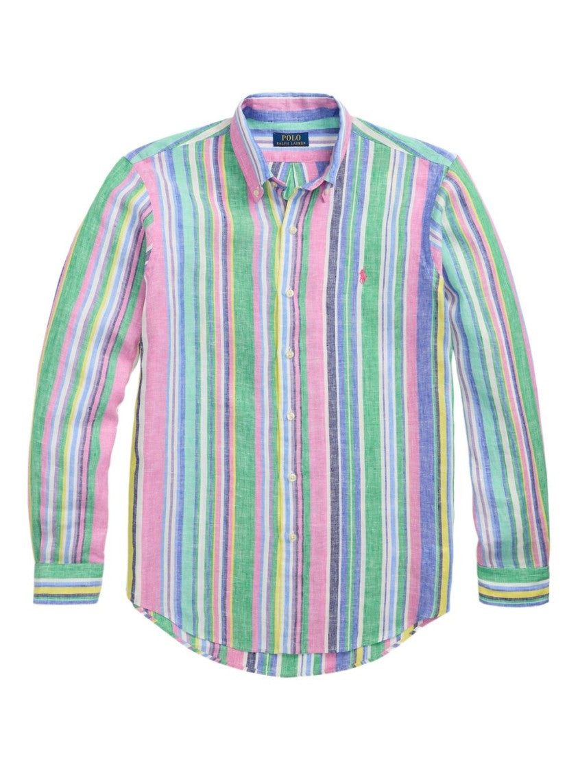 Polo Ralph Lauren Fit Multicolor Linen Polo Shirt
