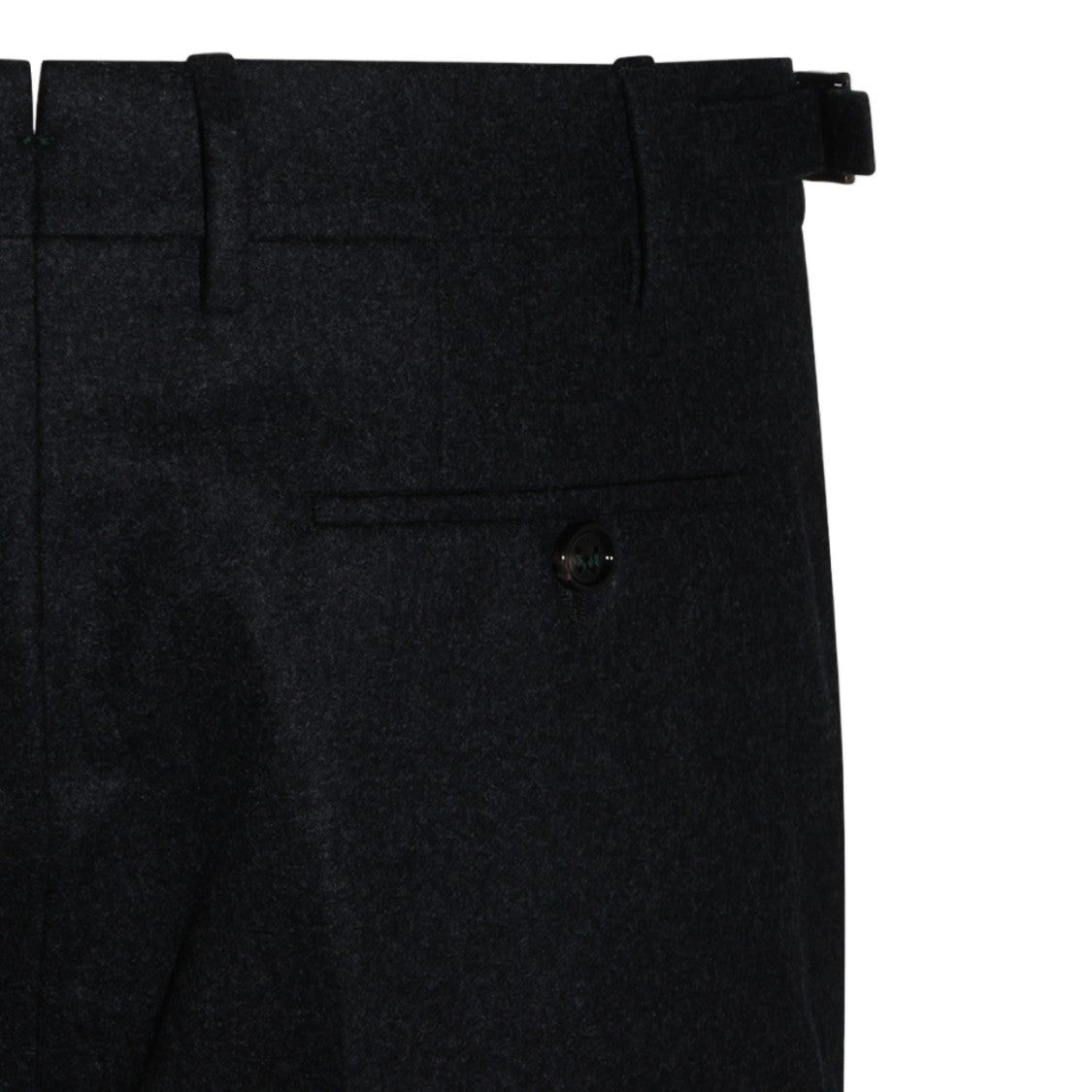 Berwich Black Cuffed Tailored Straight-Leg Pants
