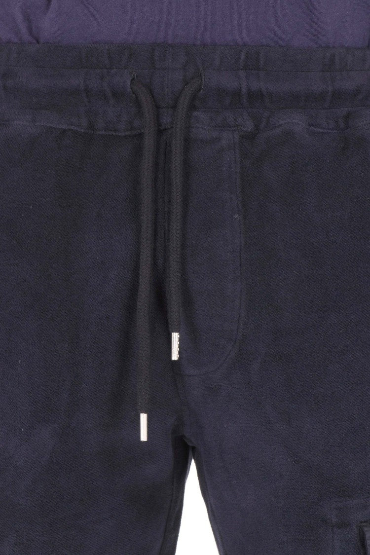 C.P. Company Relaxed Fit Brushed Cotton Pants With Logo Patch