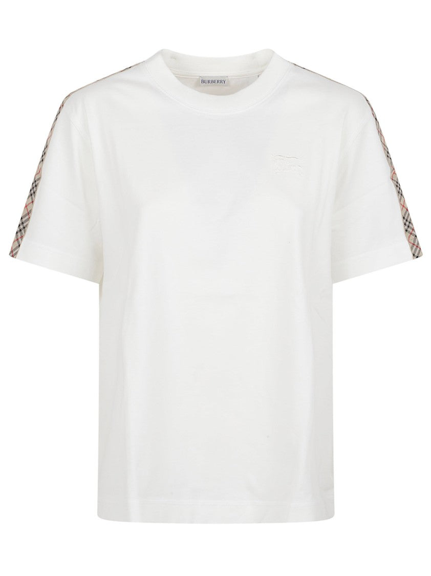 Burberry Short-Sleeve T-Shirt With Tonal Embroidery
