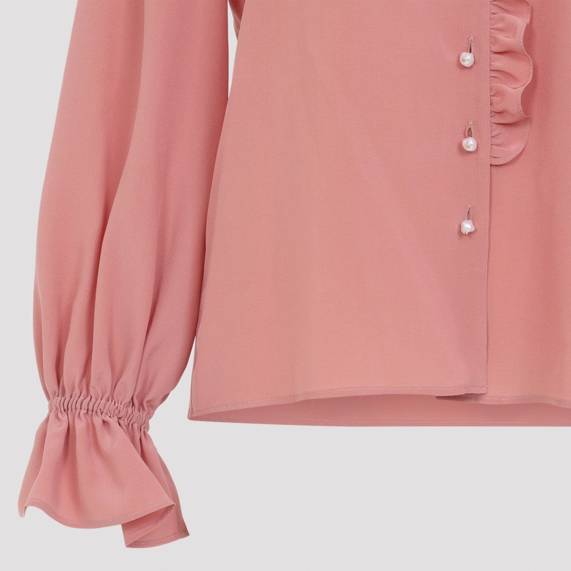 Chloé Silk Blouse With Ruffled Collar