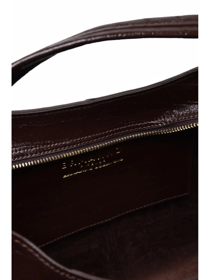 Ermanno Firenze Veronica Shoulder Bag With Textured Crocodile Finish