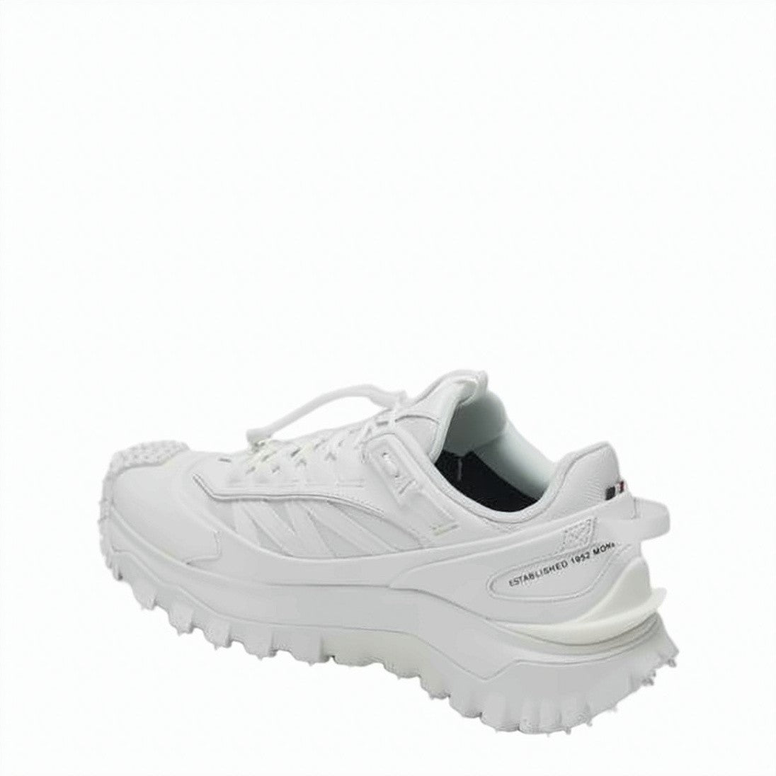 Moncler Chunky White Sneakers With Rugged Sole